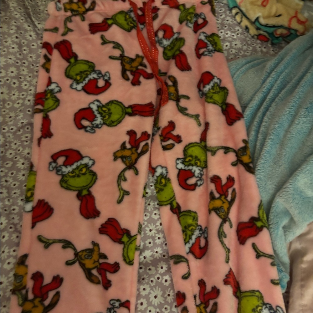 Dr. Seuss Grinch Pajama Pants - Pink and Green